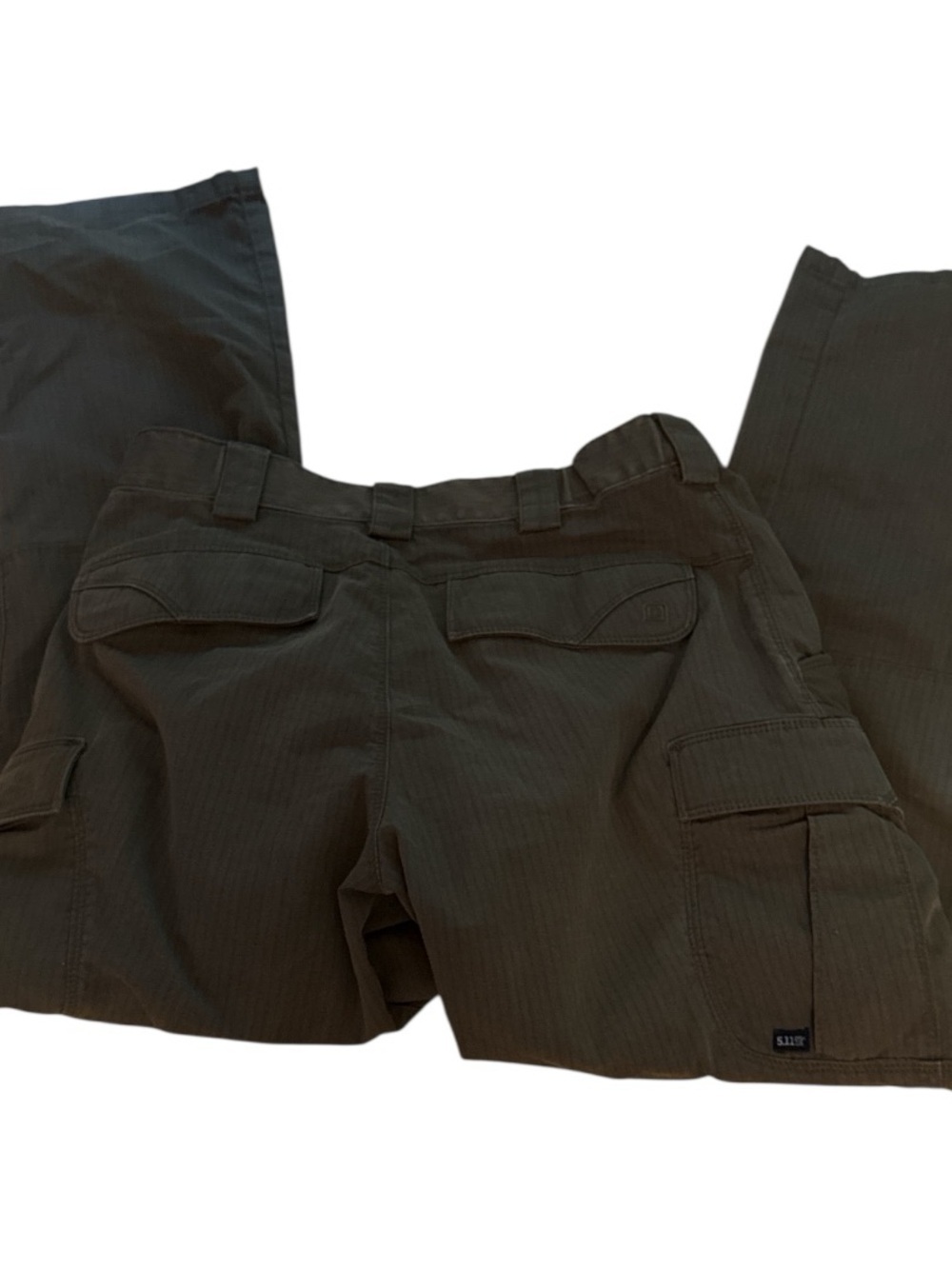 5.11 Tactical Dark Green Stripes Cargo Pants - Rugged Utility 32x32 Pro Ripstop - Picture 4 of 5